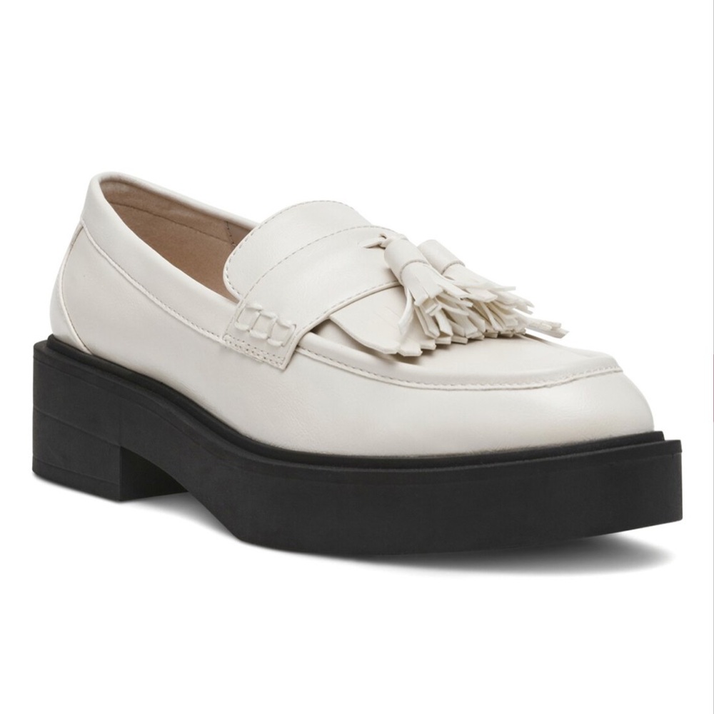 Steve Madden - Minka Loafers in White Leather